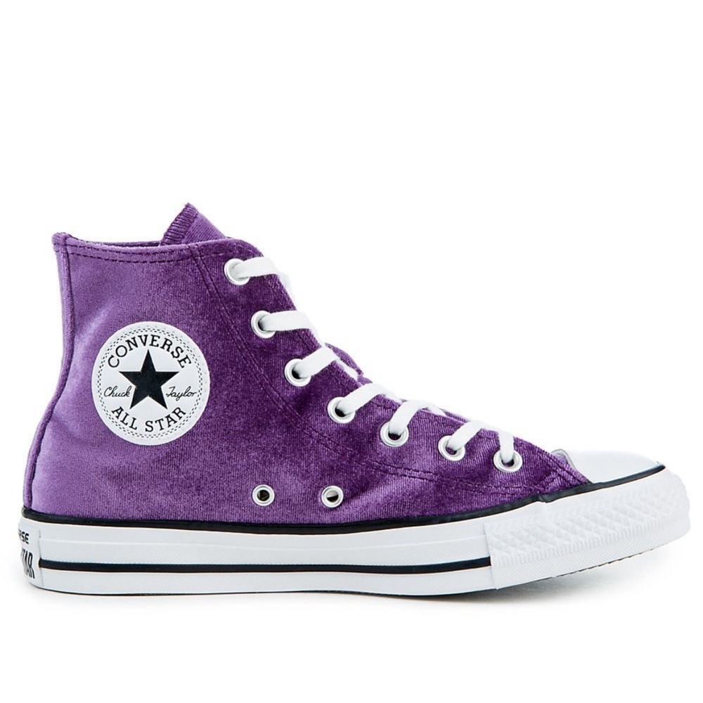 CONVERSE Purple Velvet High Top
